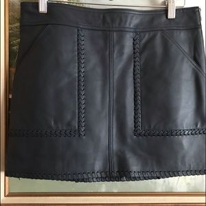Rebecca Minkoff 100%lambskin leather skirts